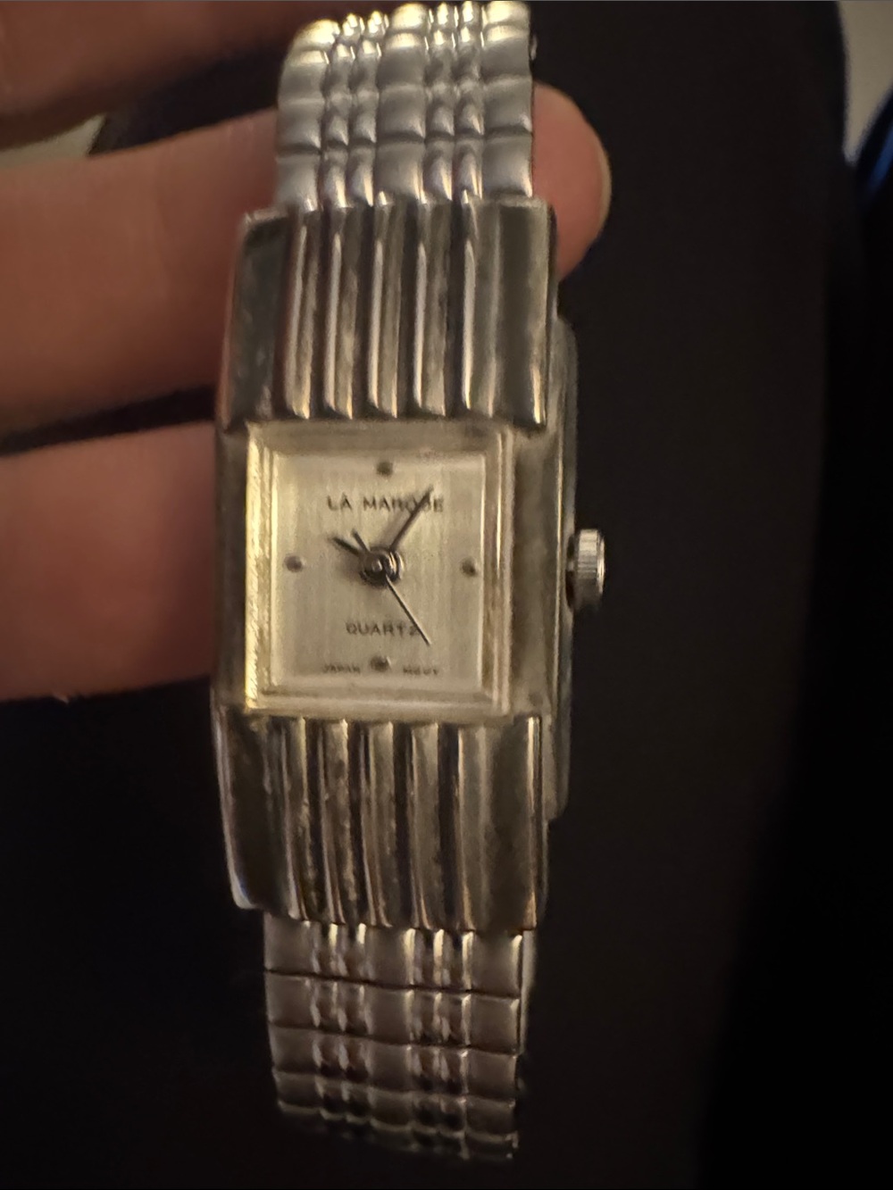 Lamarque Women's Silver Rectangular Quartz Watch